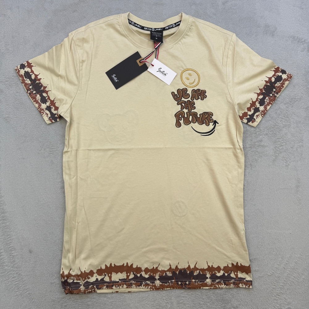 Switch Remarkable T Shirt Mens Size M Tan We Are The Future Graphic Streetwear